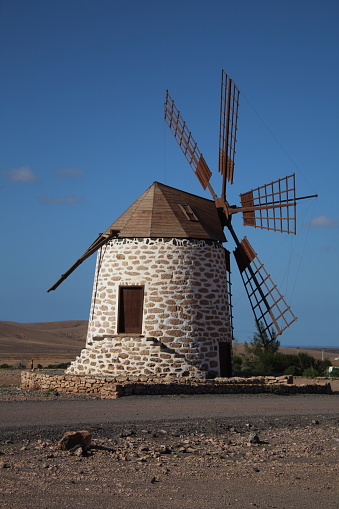 Ancient architechture found in a rural landscape in Fuerteventura island.