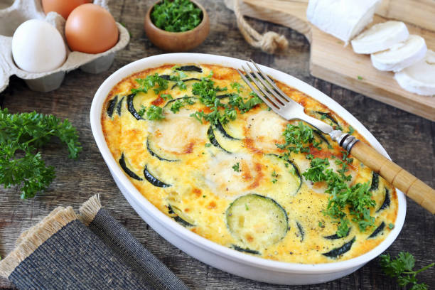 istock French cuisine. Vegetable zucchini clafoutis with goat cheese 1440805802
