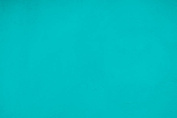 istock Dark Turquoise Color Concrete Wall with Wave Plaster Texture Background. 1440809656