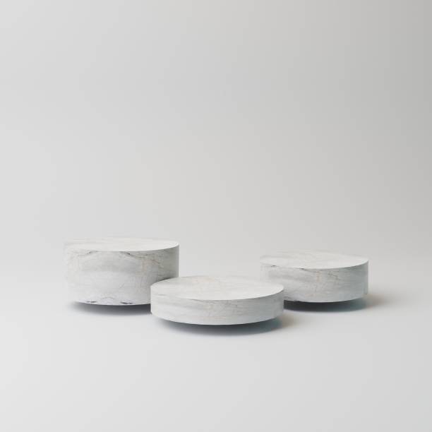 istock 3d marble pedestals with minimal grey background product advertising 1440813067