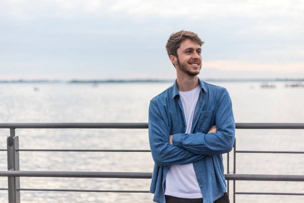 istock Portrait of a man on a pier 1440814883