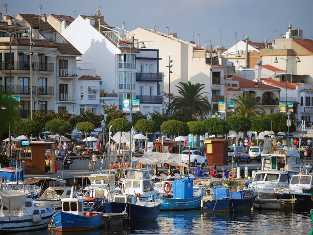 Costa Daurada, typical holidays place from Spain stock photo