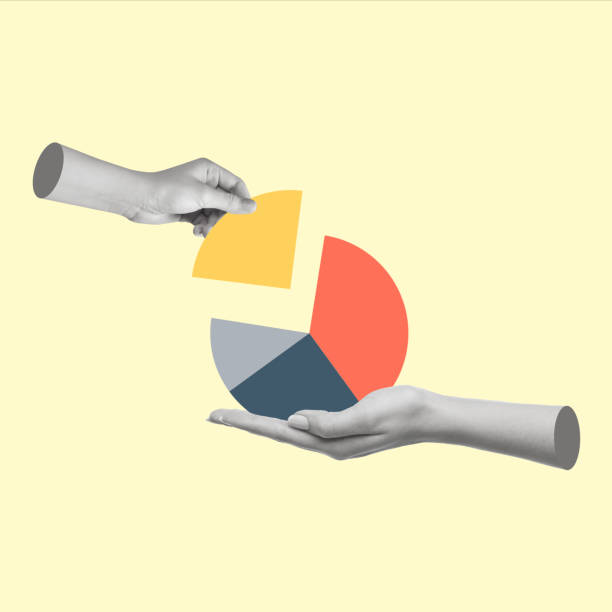 istock Art collage with hand and diagram. 1440819925