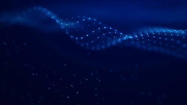 istock Abstract space with dots and lines. Network structure. Background concept for your design. 3d rendering. 1440825163