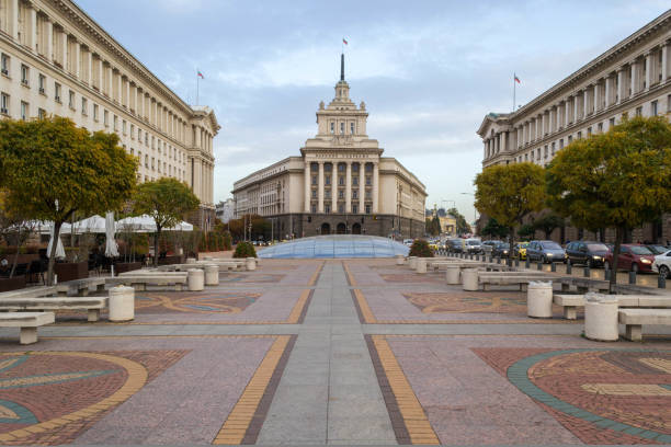 istock Square in front of Bulgarian Parliament in Sofia 1440844090