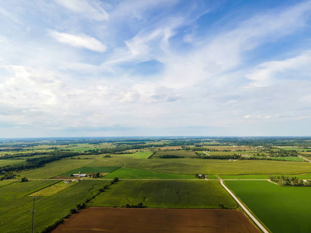 istock Rural Wisconsin Summer with blue sky 1440853488
