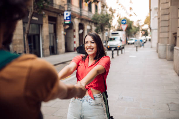 istock Young man and his girlfriend enjoying romantic journey 1440863368