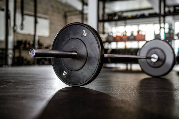 istock Barbell and Weights in Gym 1440866923
