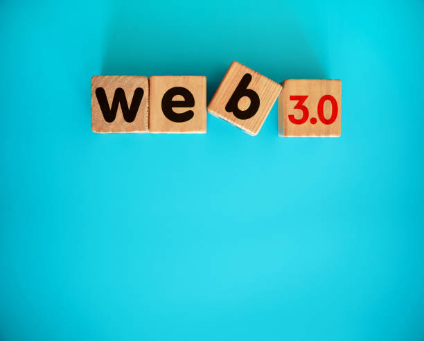 istock WEB alphabet letter with toy block on blue background 1440868496