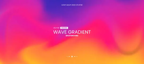 Vector illustration of Blurred fluid gradient colourful background. Modern futuristic background. Can be use for landing page, book covers, brochures, flyers, magazines, any brandings, banners, headers, presentations, and wallpaper backgrounds