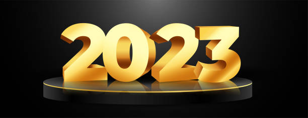istock happy new year banner with 3d podium and golden 2023 text 1440884014