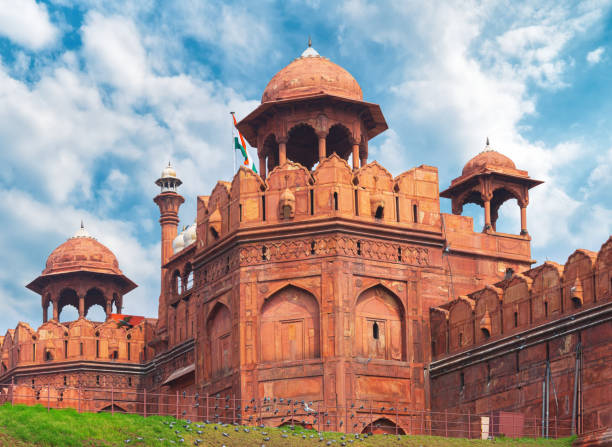 Red Fort in Delhi, India stock photo