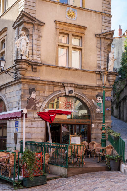 LYON, FRANCE, NOVEMBER 6, 2022 : famous restaurant du soleil in Lyon, France