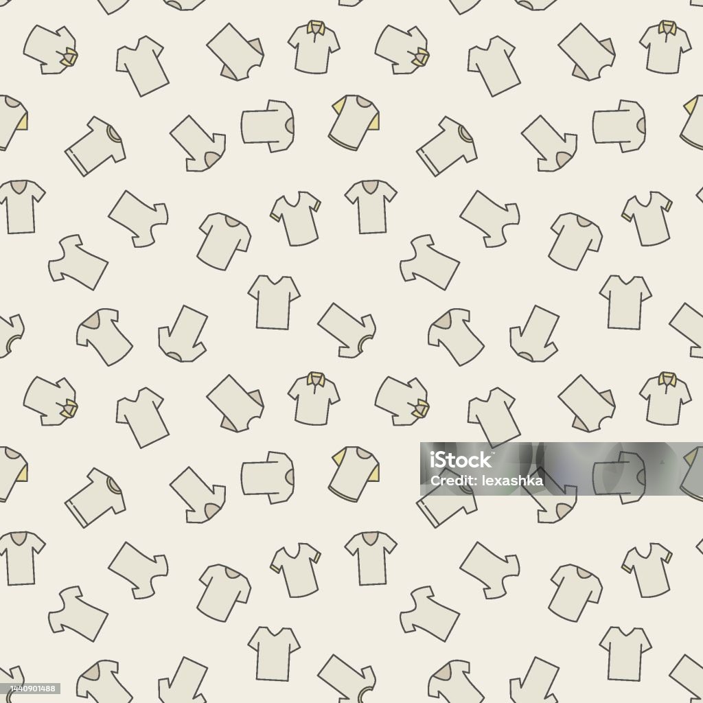 Tshirt Pattern Vector Seamless Texture Stock Illustration - Download ...