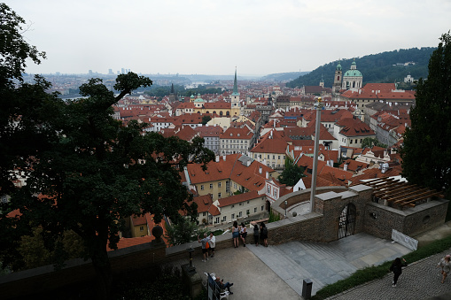 Panoramic view of Prague, Czech Republic on July 27, 2022.
