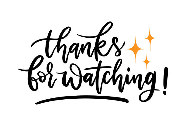 60+ Thanks For Watching Drawings Stock Illustrations, Royalty-Free