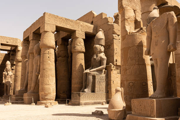 istock Columns and statues in an egyptian temple 1440906591