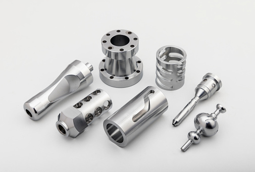 precision metal components made on CNC machines for industrial applications