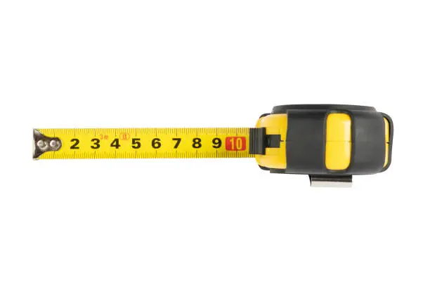 Tape measure isolated on white background. Tape-measure isolated