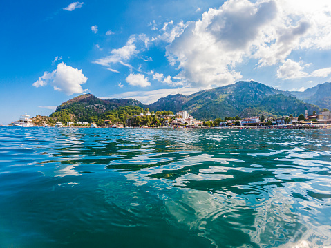 Panoramic view on sea