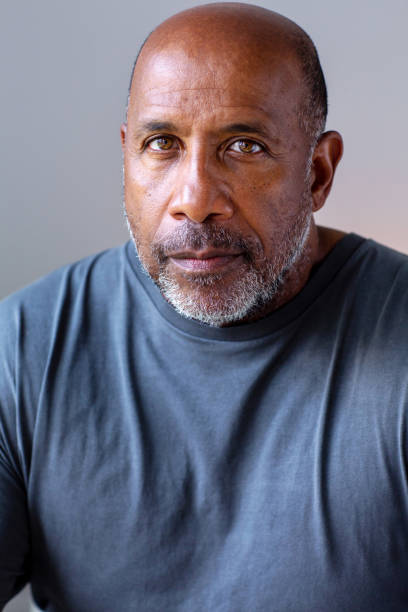 istock Mature African American man with a serious look on his face. 1440912669