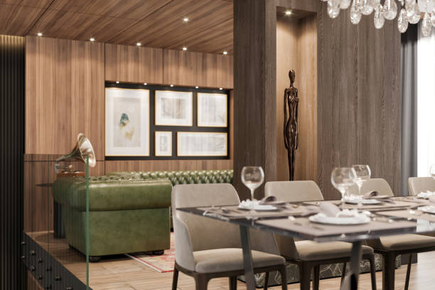 istock Luxury open plan apartment interior 1440918701