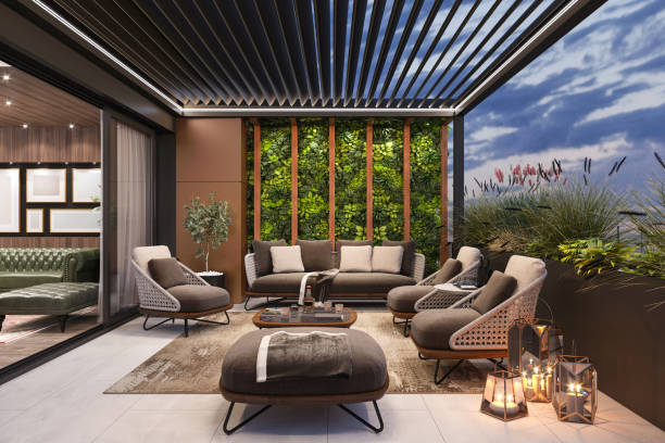 istock Luxury apartment terrace 1440918710