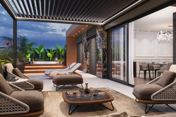 istock Luxury apartment terrace 1440918712