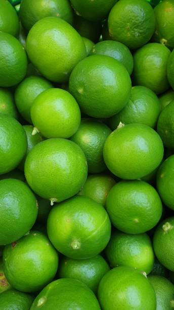 istock Lime organic in basket at vegetable and fruit market. 1440918936