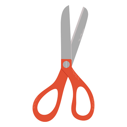 Tailor Scissors Knitting Tool Hobby Time Handmade Things Stock Illustration  - Download Image Now - iStock