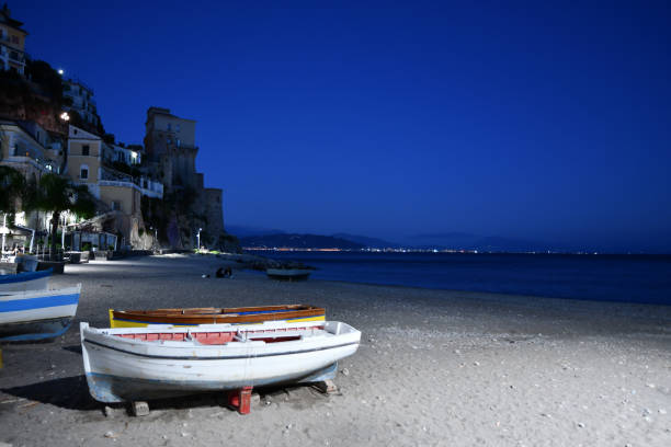 The beach of Cetara, a village in the province of Salerno.