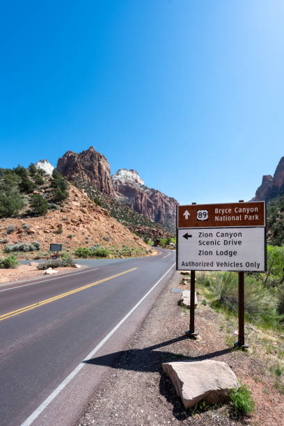 istock Zion Highway and road signs 1440919478