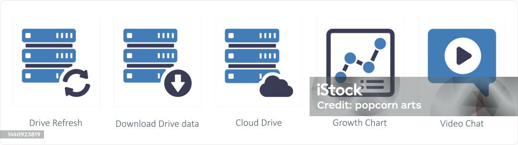 Data Refresh Graphics Drive Refresh Download Drive Data Stock Illustration - Download Image ...