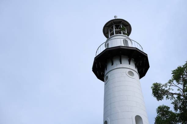 istock White Lighthouse in the Cloudy Day Background. 1440925173