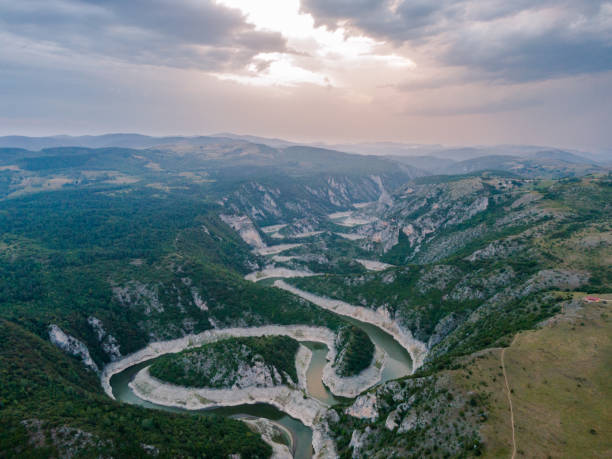 istock Aerial view of Uvac lake 1440925182