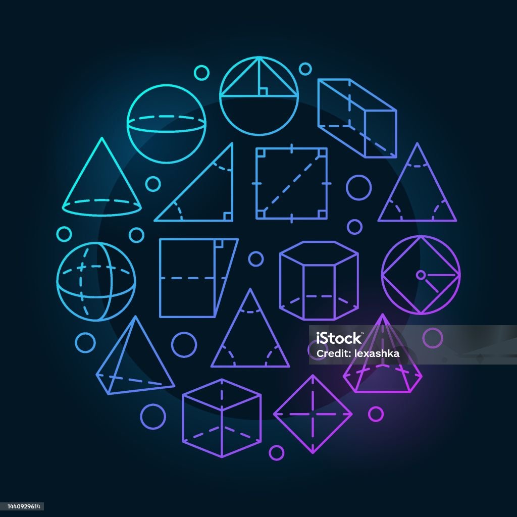 Basic Geometry Colorful Illustration Stock Illustration - Download ...
