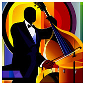 istock Double bass player 1440931789