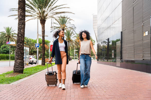 istock Two mixed race hispanic women bonding outdoors 1440932678