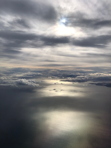 Inner seas off the West Coast of Scotland with a view towards the Isle of Ewe and Gairloch, Scotland, United Kingdom