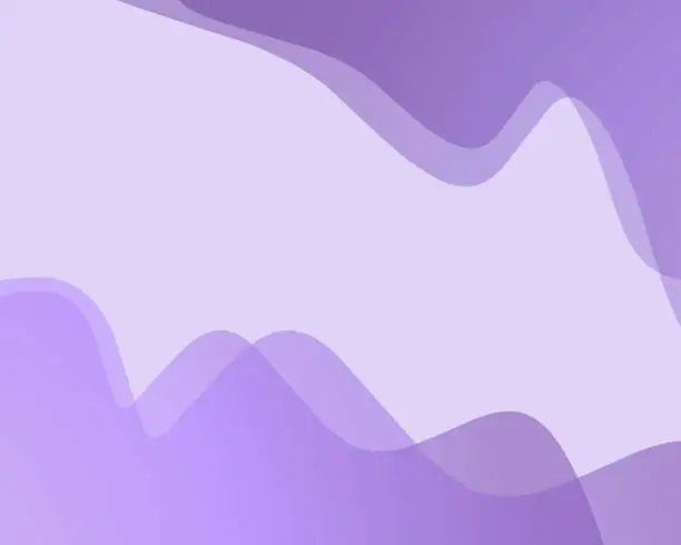 Vector illustration of abstract background with wavy pattern, which is purple gradient