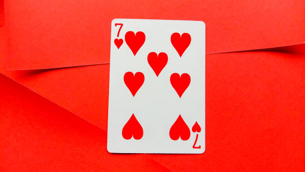 istock Playing cards are red on a red background 1440939912