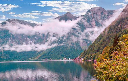 Beautiful day at Lake Bohinj, Slovenia. Natural sights. Europe