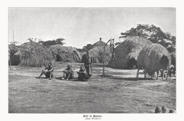 istock A village in Bunyoro (Unyoro), Uganda, halftone print, published 1899 1440949619