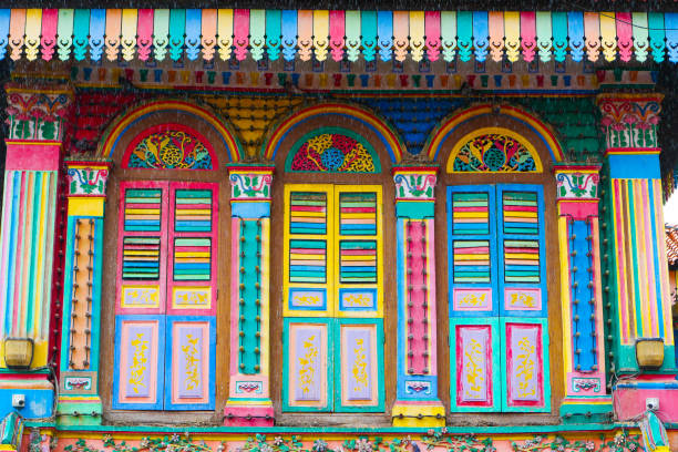 istock Colorful windows in Little India, 1440951589