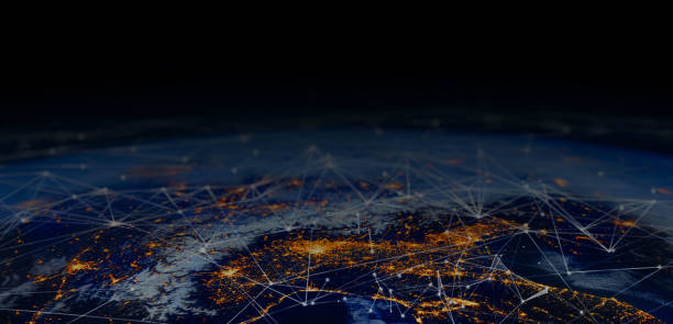 istock Growing global network communication or social media background. 1440955522