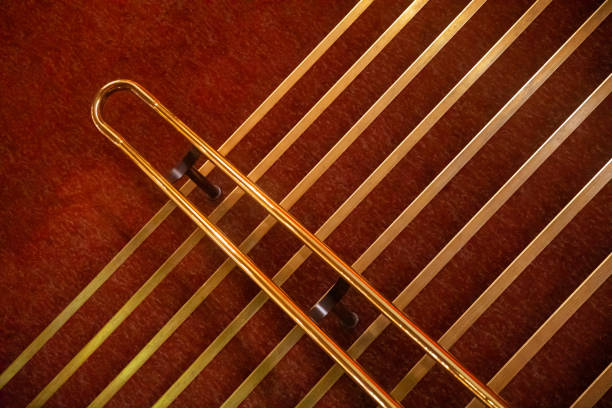 Theatre stairs from above\nBackground abstract