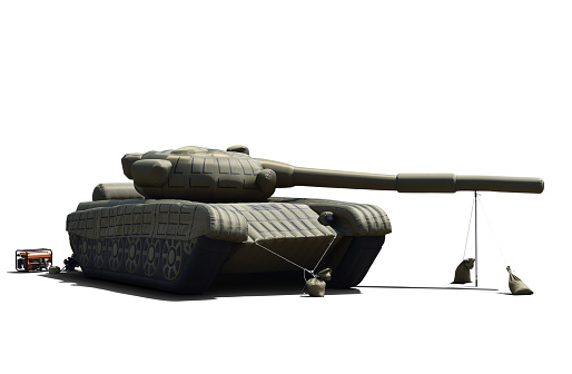 Tank isolated. War concept. Military equipment. Defense weapon