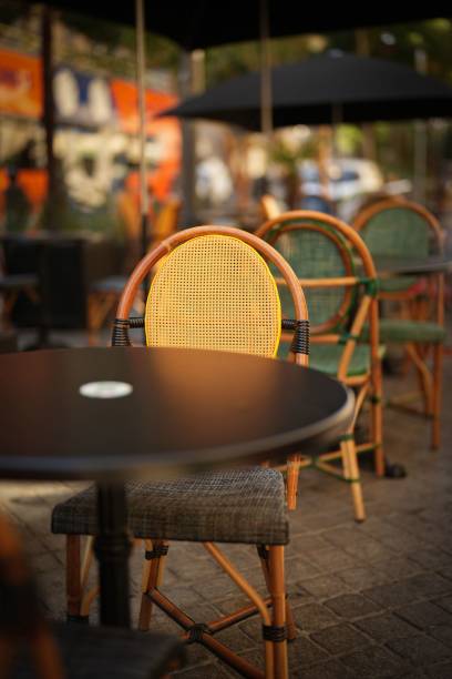 istock Table and chair on the cafe shop 1440965090