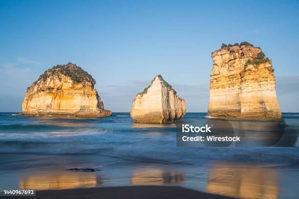 Beautiful Seascape With Big Cliffs In Port Campbell National Park Australia Stock Photo - Download Image Now