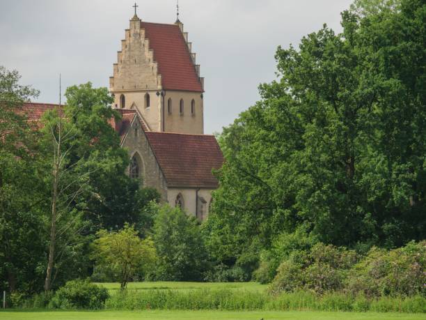 istock Low-angle view of an ancient building in Steinfurt, Germany 1440970953